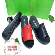 韩版女夏季时尚休闲网红结平底外穿沙滩拖鞋包头拖纯色平跟橡胶17
