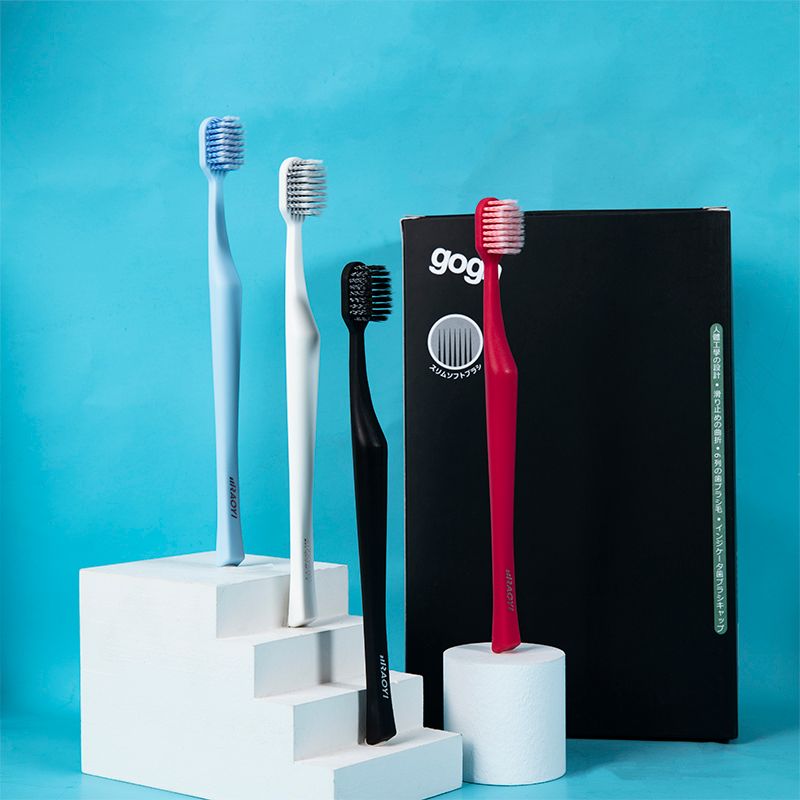 Kr Spiral Bristle Toothbrush Single Adult Household Wide Head Fine Soft Bristle Toothbrush Manufacturers Spot Wholesale Can Be Customized