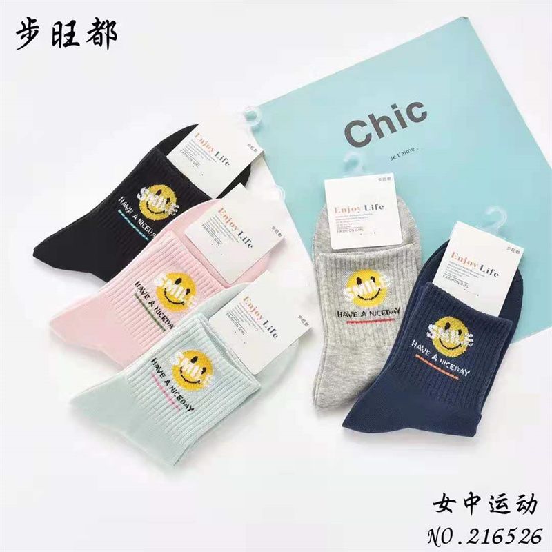 步都旺爱滴嗒凤伊美针织棉袜运动袜厂家直销爆款热卖款072219