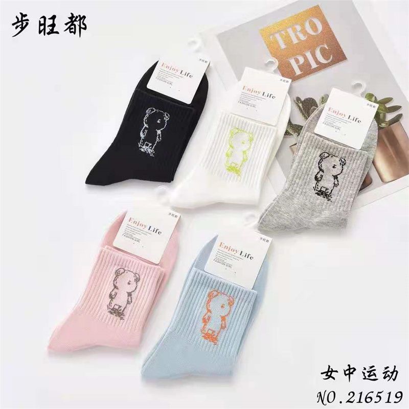 步都旺爱滴嗒凤伊美针织棉袜运动袜厂家直销爆款热卖款07223135