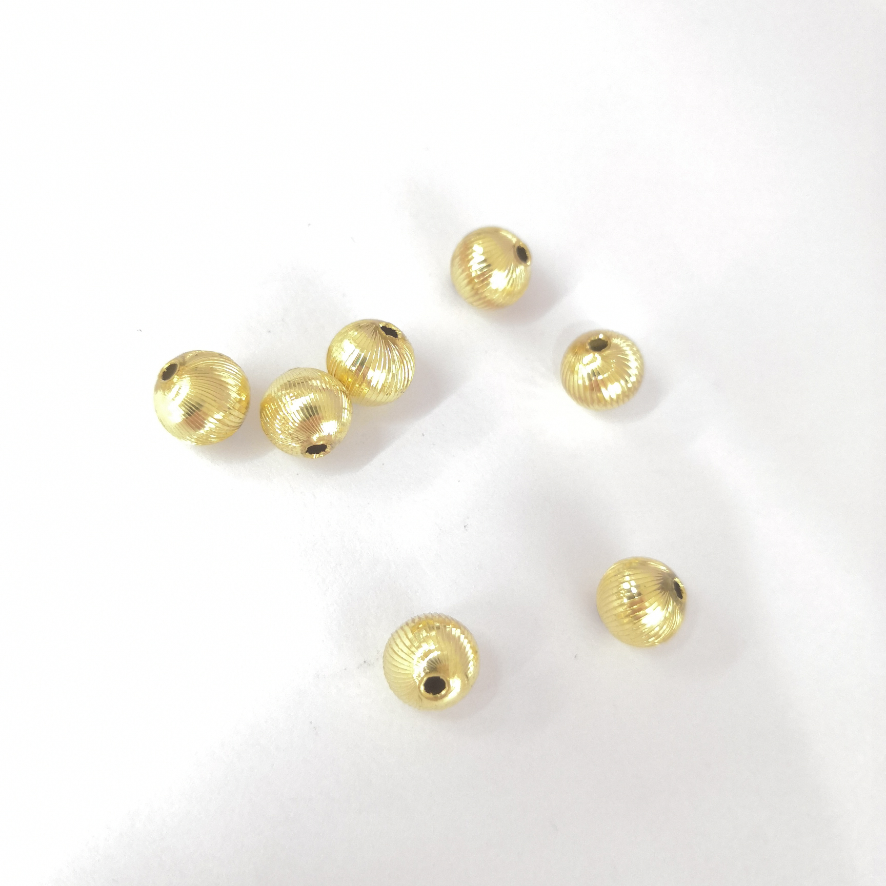 Copper tube bead batch flowers 11