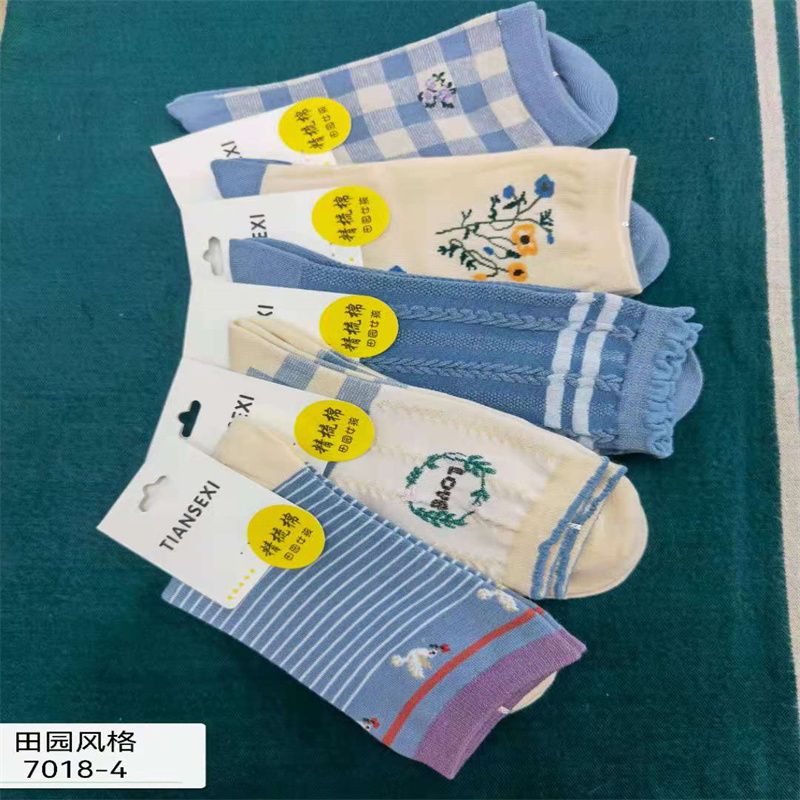 步都旺爱滴嗒凤伊美针织棉袜运动袜厂家直销爆款热卖款07223155