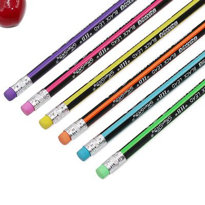 Factory direct sales of hb non-wood pencils, 12-piece lead-free toxic pencils for primary school students, with eraser triangular rods, no need to sharpen pencils