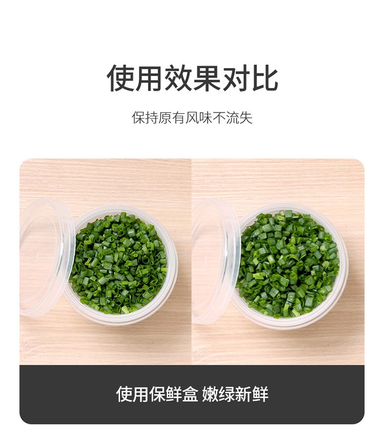 冰箱葱花收纳盒葱姜蒜沥水保鲜盒密封厨房蔬菜塑料食品整理箱神器（350ml）详情图9