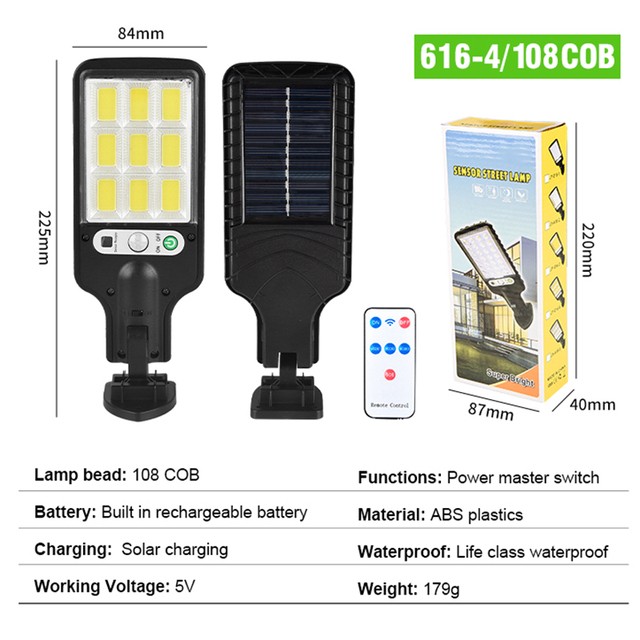Solar Body Sensor Wall Light With Remote Control Outdoor Lighting Solar Garden Light Small Street Light details Picture