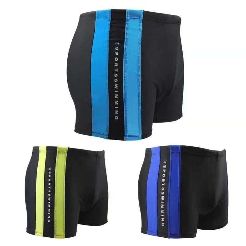 B Men's anti-embarrassment loose quick-drying men's swimming trunks, flat-angle swimsuits, 5-inch beach pants, hot spring surfing equipment, swimming trunks 22