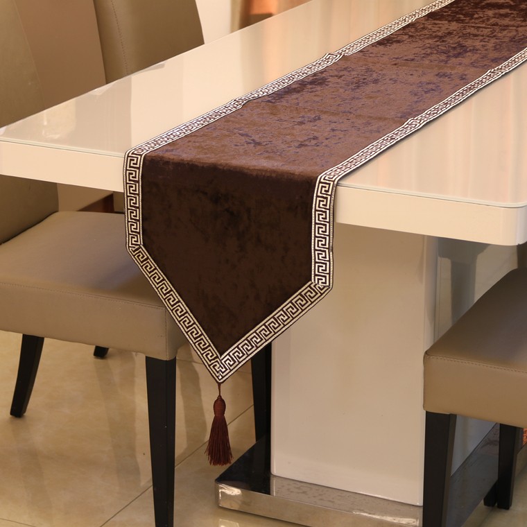 Simple New Chinese Patchwork Small Edge Bar Solid Color Table Flag European Bucket Cabinet Bed End Table Western Table Soft Cloth Item Picture