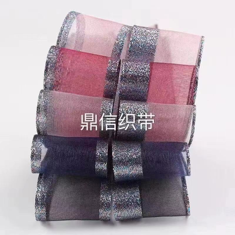 韩国织带台湾涤纶纱布艺花边带厂家直销外贸出口100Y