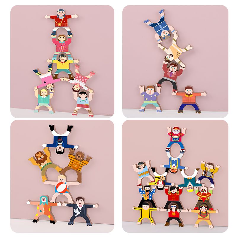The 12-piece wooden balance jenga toys for the dance and song festival are rich in color, highly interesting, exquisitely crafted, challenge the limit of balance, and have various shapes to stimulate imagination and creativity. They are a parent-child game Application Scenario