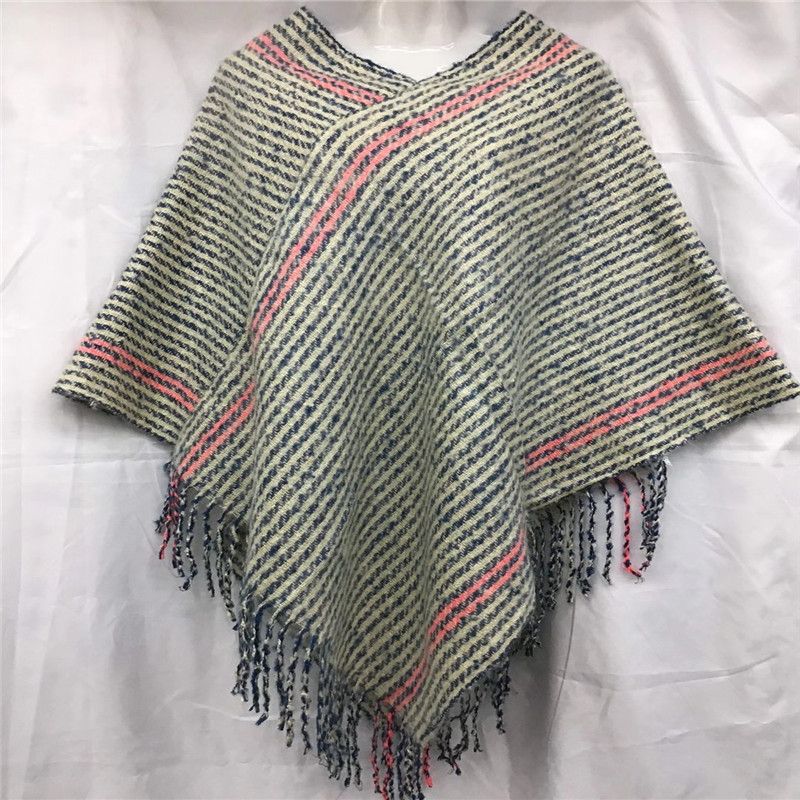 Ladies Autumn-Winter Preppy Coat Hundred Ladies Retro Trendy Casual Explosive Scarf 332456