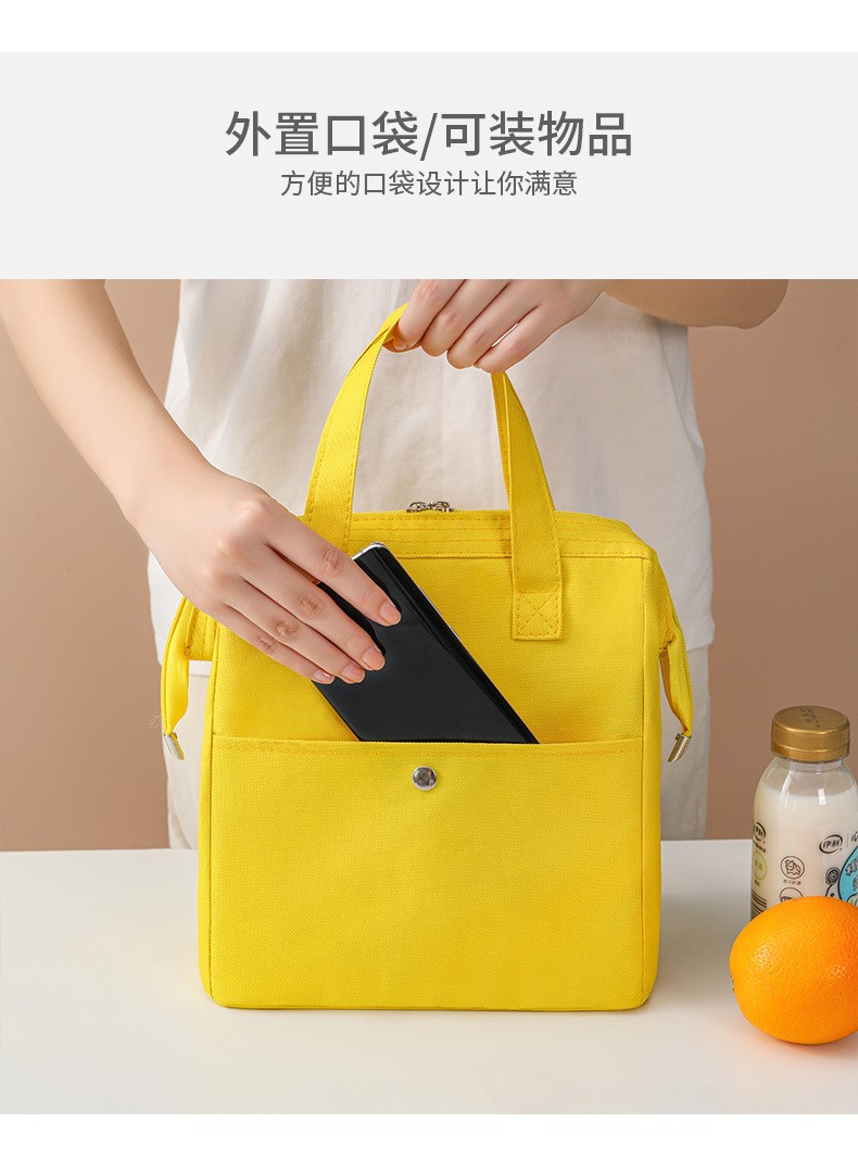 新款大容量保温便当包手提外出上班饭盒袋钢架宝妈便携马卡龙冰包3详情图6