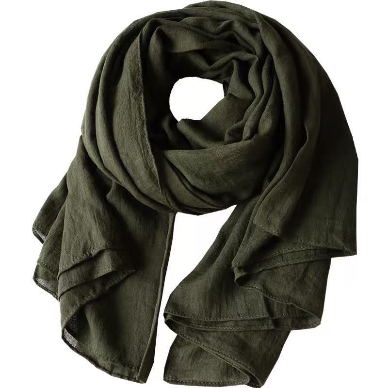 Ladies' Autumn And Winter Coats All Match Korean Version Of Lady Retro Trendy Casual Explosive Scarf 22895
