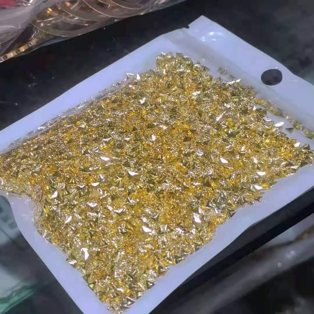 3.0 Triangular frosted nail Accessory Mini Metal Patch Factory direct sales full figure