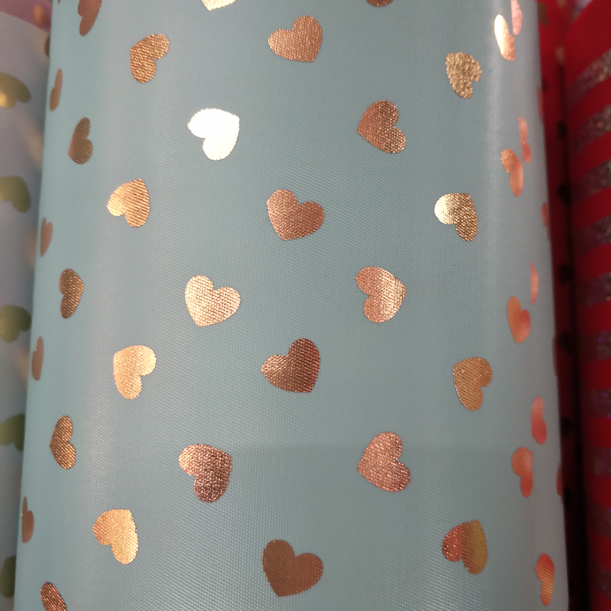 烫金爱心，湖兰，。