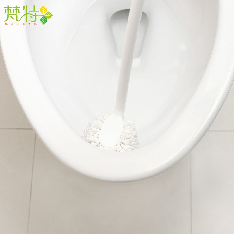  卫浴无死角长柄马桶刷不伤釉面 厕所刷坐便器软毛刷细节图