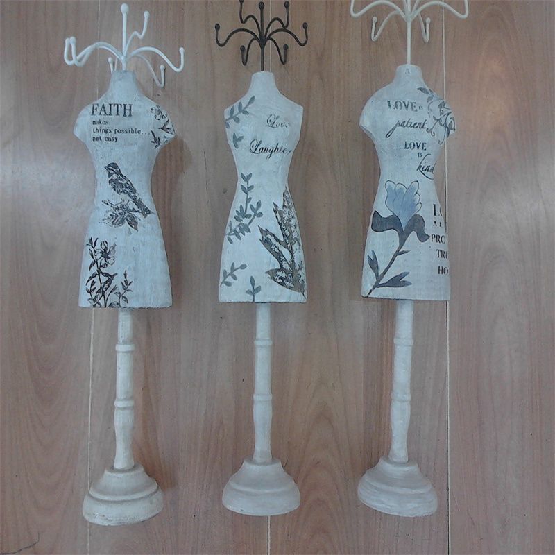 模特首饰架木质耳环项链饰品架人行模特架1384S