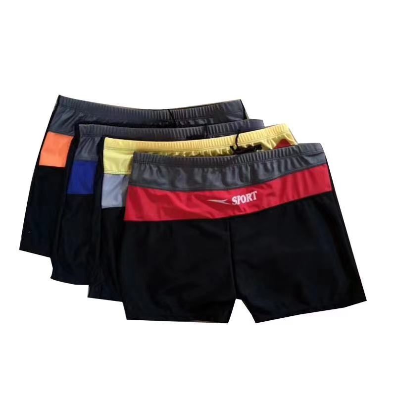 B Swimming Trunks For Men Anti-Embarrassment Quick-Drying Flat Angle Loose Plus Size Adult Equipment Hot Spring Men's Shorts Swimsuit Set 28