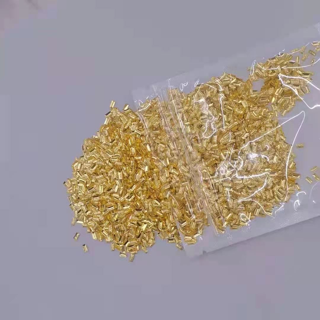 2X4 rectangular block-shaped texture nail art accessory metal patch details Picture