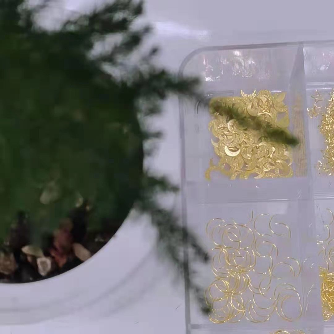 0.5X10 curved semi-circular arc nail art accessory metal patch, a fashionable and trendy bestseller Specification drawing