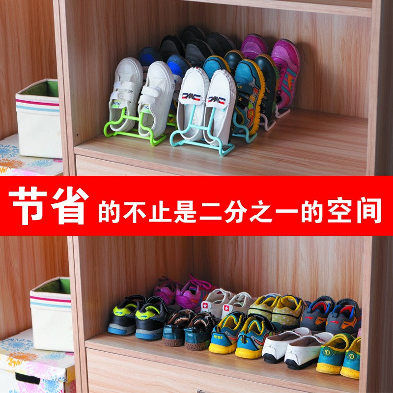 宝宝鞋架防尘式鞋子收纳神器儿童鞋架鞋 晾晒架2入详情图1