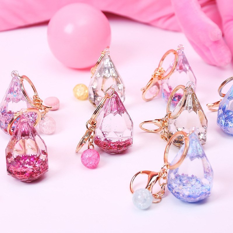 Crystal acrylic a series of keychain mix