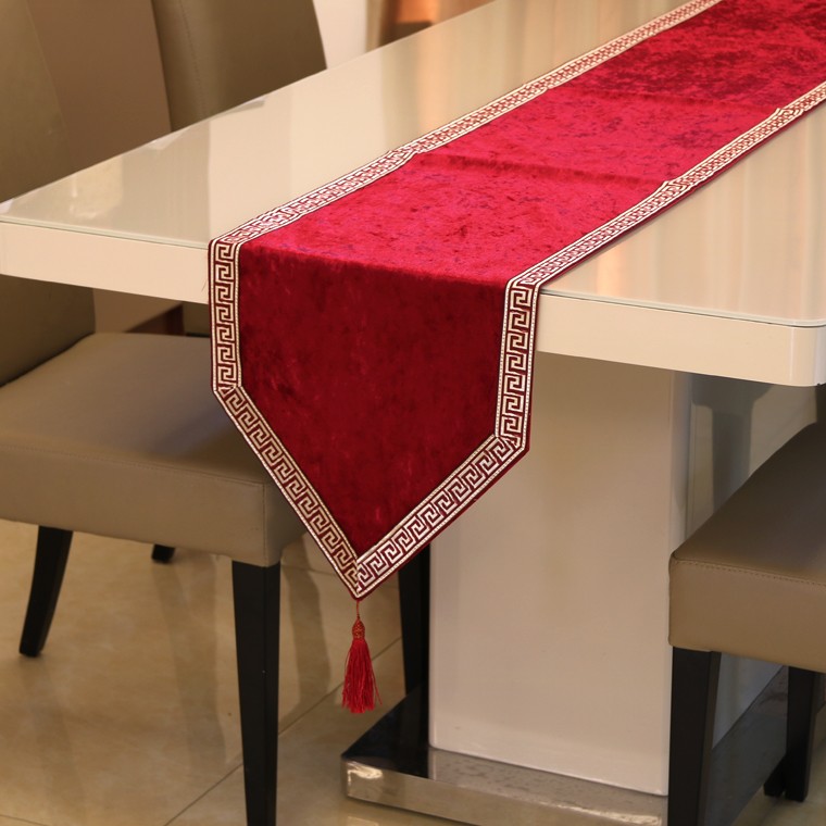 Simple New Chinese Patchwork Small Edge Bar Solid Color Table Flag European Bucket Cabinet Bed End Table Western Table Soft Cloth undefined