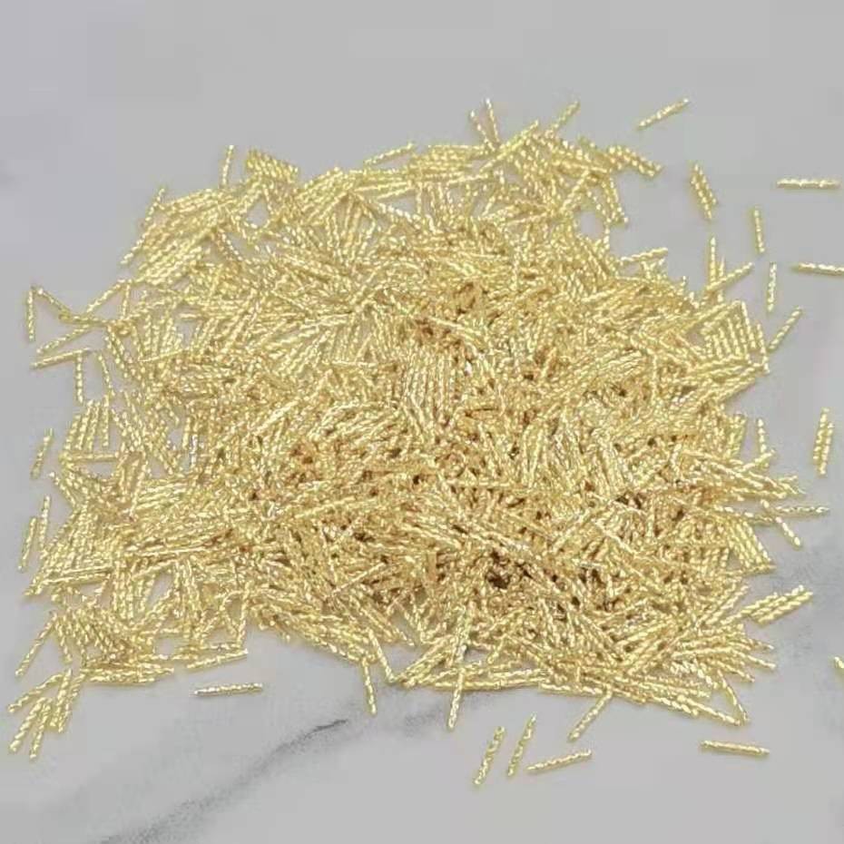 0.8X6 threaded popular nail accessory metal patch mini Japanese style full figure