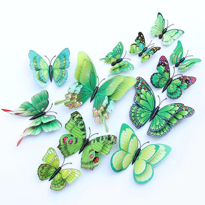New new sticker Single-layer magnet butterfly three-dimensional butterfly refrigerator sticker decorative sticker