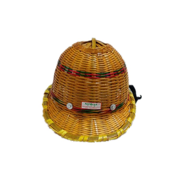安全帽 工地帽子手工竹编斗笠 遮阳 压舍安全帽详情图1