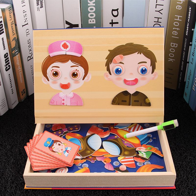 Children's toy Puzzle girl magnetic development multi-functional 3-6 year old baby 2 early education intelligence boy brain puzzle thumbnail