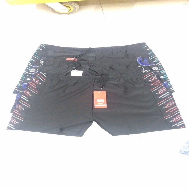 B Men's swimming trunks quick-drying loose men's large size Seaside vacation Flat Angle Hot Spring swimming Trunks Set Men's anti-embarrassment Shorts 22