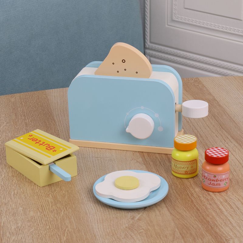 The wooden simulation bread machine is a children's role-playing toy with rich colors and strong fun. It can exercise babies' color recognition and visual ability, cultivate logical thinking ability, and exercise parent-child games The wooden simulation bread machine is a children's role-playing toy with rich colors and strong fun. It can exercise babies' color recognition and visual ability, cultivate logical thinking ability, and exercise parent-child games