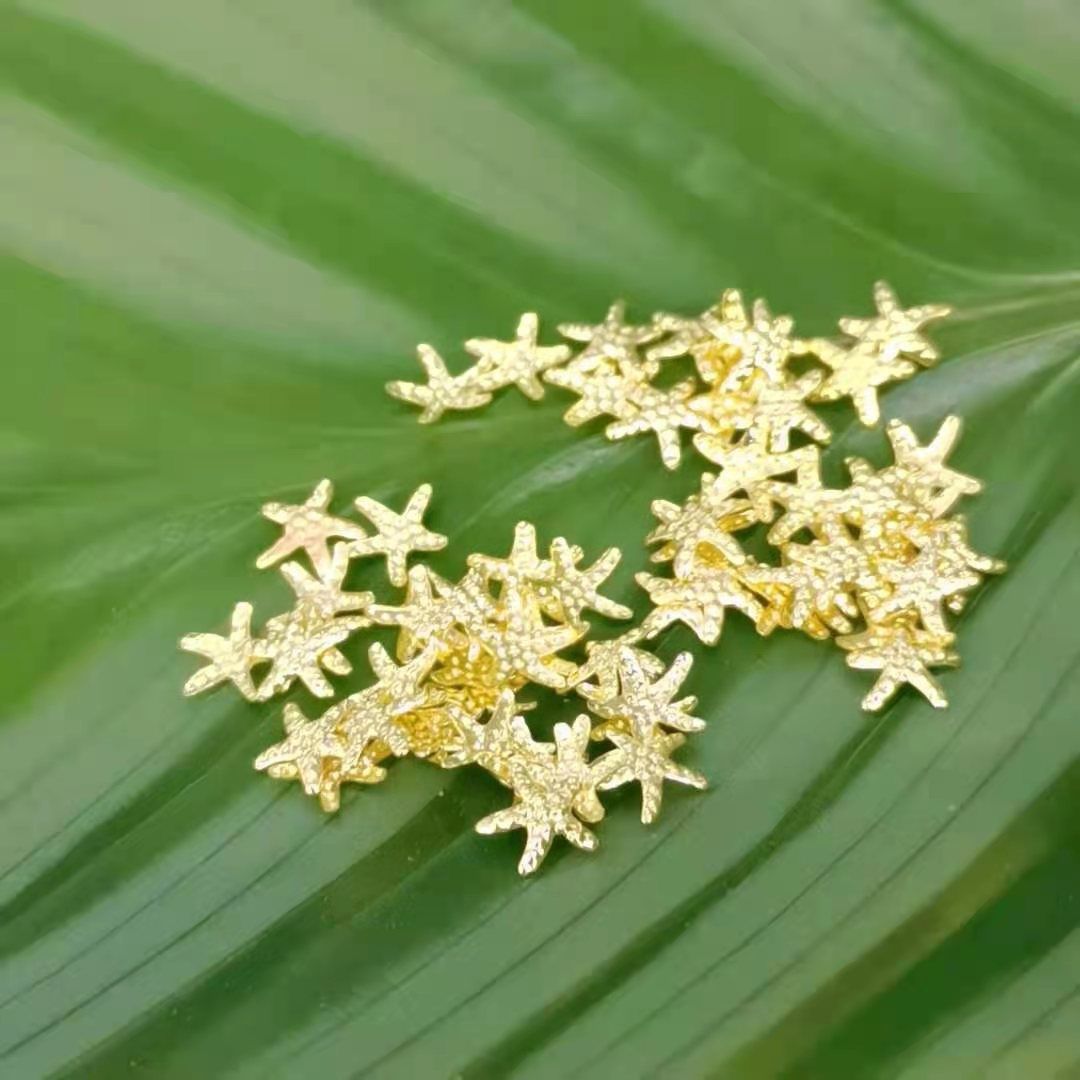 5.0 Starfish Mini Cute Nail metal Patches are a bestseller on the Internet Specification drawing