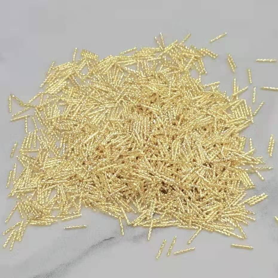 0.8X6 threaded popular nail accessory metal patch mini Japanese style full figure