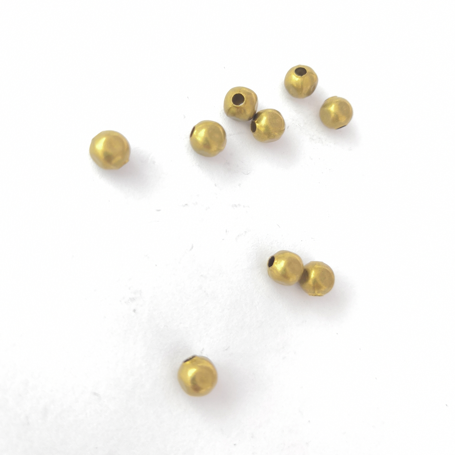 Copper square beads.