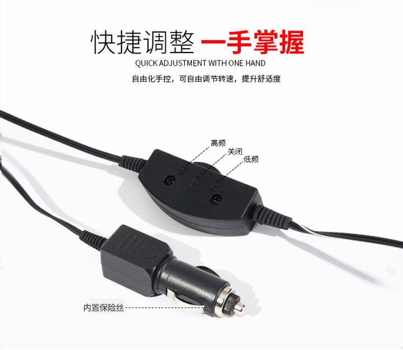 Automotive electric lumbar support, red wine, car lumbar support, car health massage cushion, 353410CM, interior supplies detail image 11