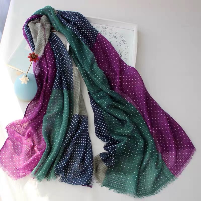Women's Autumn And Winter Coat Korean Version Of Everything Casual Explosion Lady Retro Trendy Scarf 3016