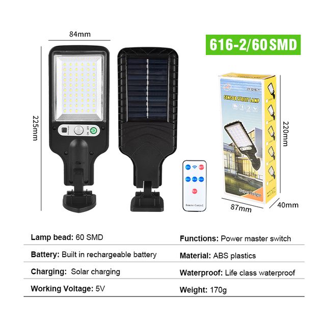 Solar Body Sensor Wall Light With Remote Control Outdoor Lighting Solar Garden Light Small Street Light details Picture