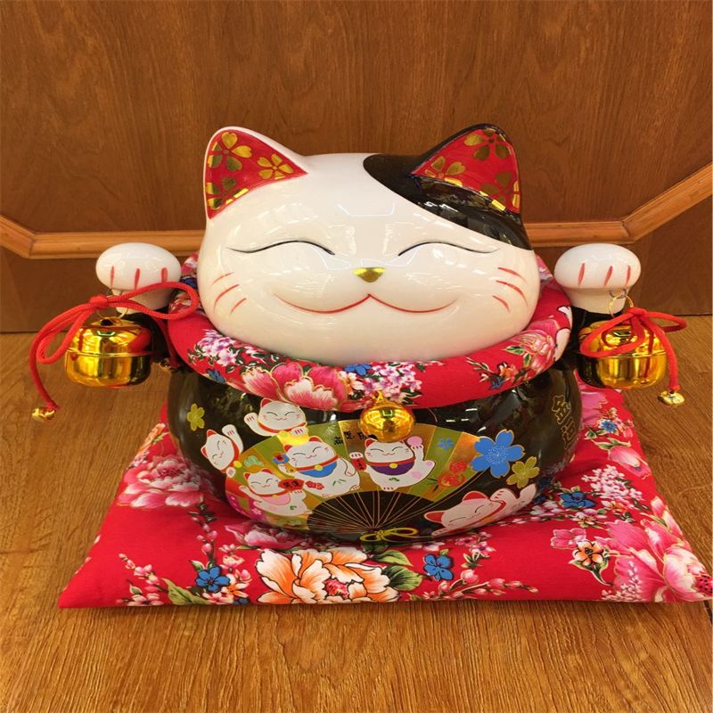 Nantai ceramic black office living room household classic decoration piggy bank