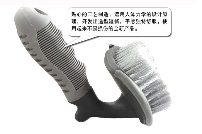 Car T-shaped car wash tire brush cleaning tool 13.56.513CM car wheel hub brush car tire brush detail image 10