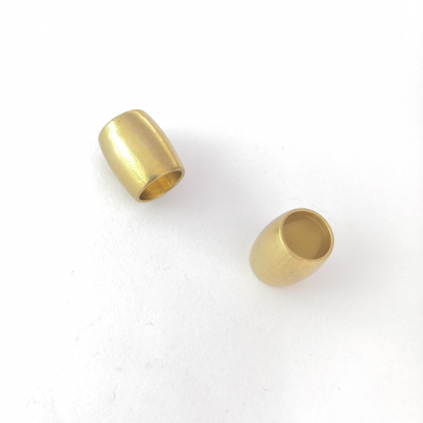 Brass rice ball through hole pipe
