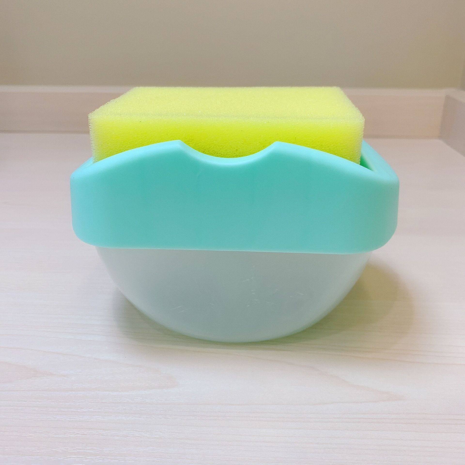厨房清洁刷自动加液器按压式自动出液盒百洁布洗碗刷皂液盒详情图1
