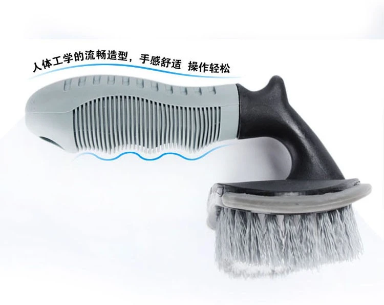 Car T-shaped car wash tire brush cleaning tool 13.56.513CM car wheel hub brush car tire brush detail image 3