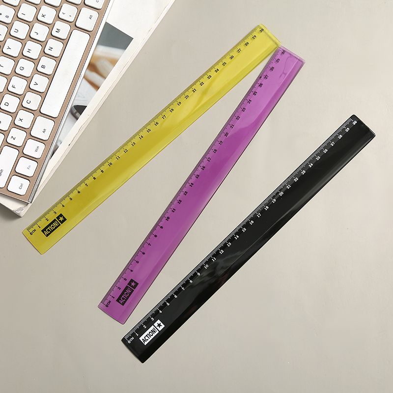 High-end rulers, fluorescent candy-colored rulers, school supplies, ruler factory, foreign trade inventory processing Application Scenario