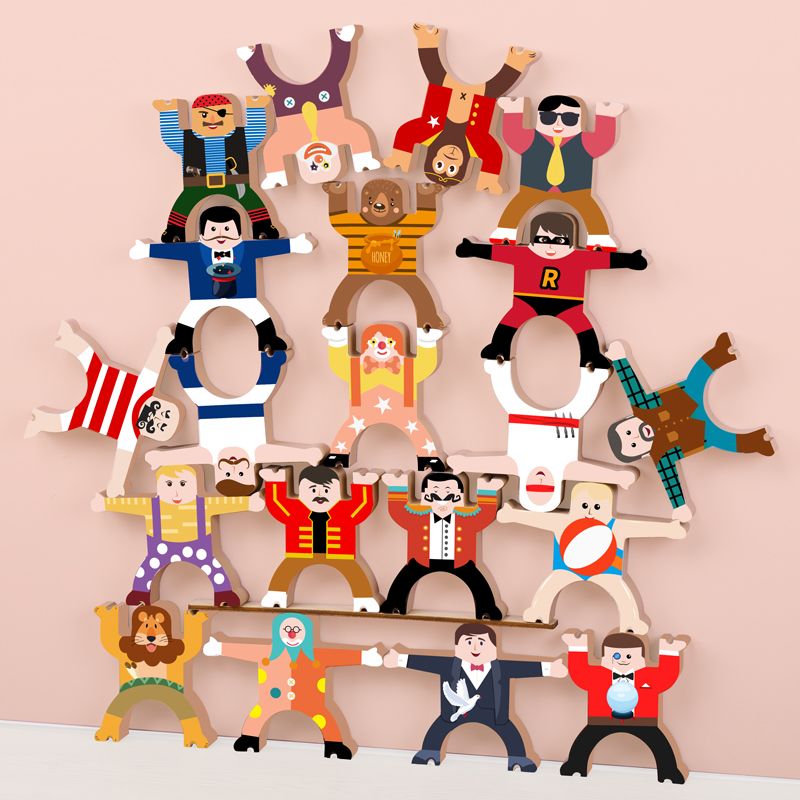 The 12-piece wooden balance jenga toys for the dance and song festival are rich in color, highly interesting, exquisitely crafted, challenge the limit of balance, and have various shapes to stimulate imagination and creativity. They are a parent-child game details Picture