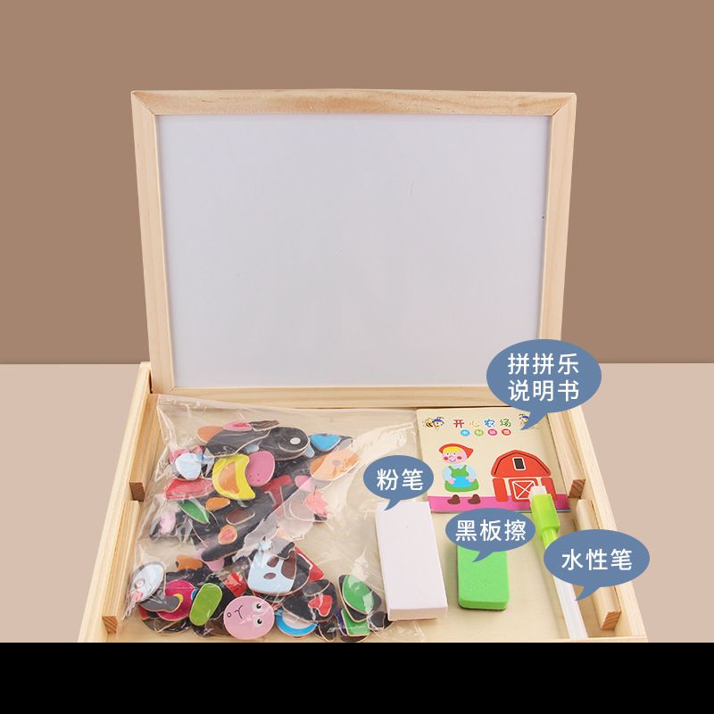 Early education children magnetic jigsaw puzzle, little boys and girls, baby educational building blocks toys, 1-2-4 years old Specification image