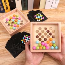 Children's finger games Wooden 3-6 years old Parent-child board games Focus training toys Parent-child interactive toys