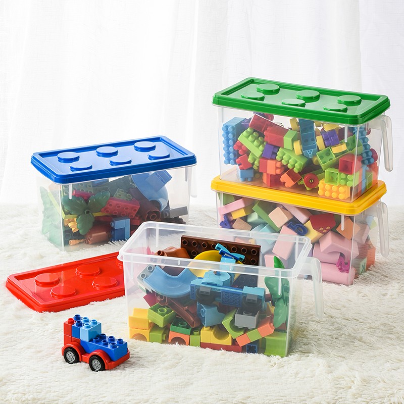 乐高玩具收纳盒儿童拼装积木分类整理箱零食收纳盒储物箱详情图5