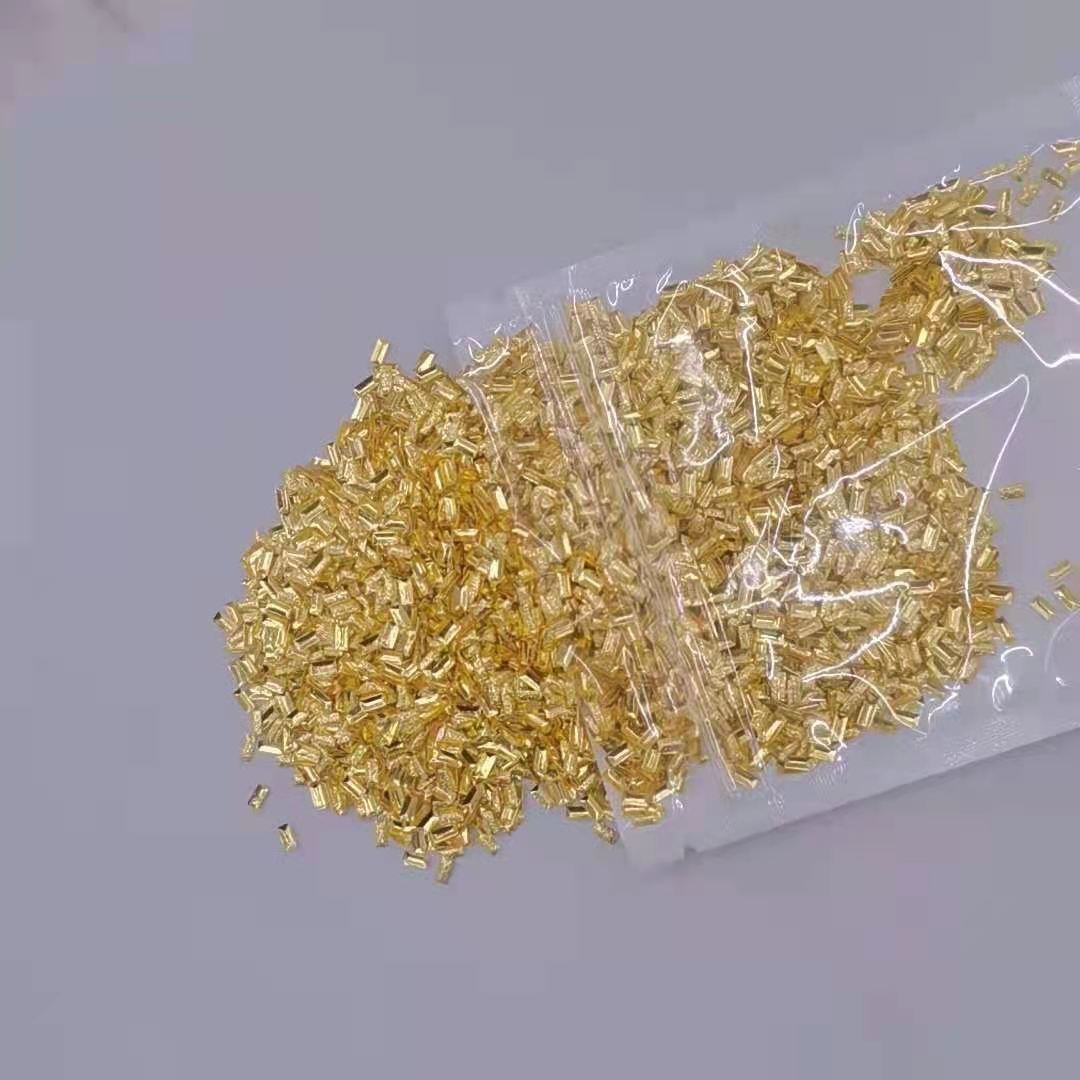 2X4 rectangular block-shaped texture nail art accessory metal patch full figure