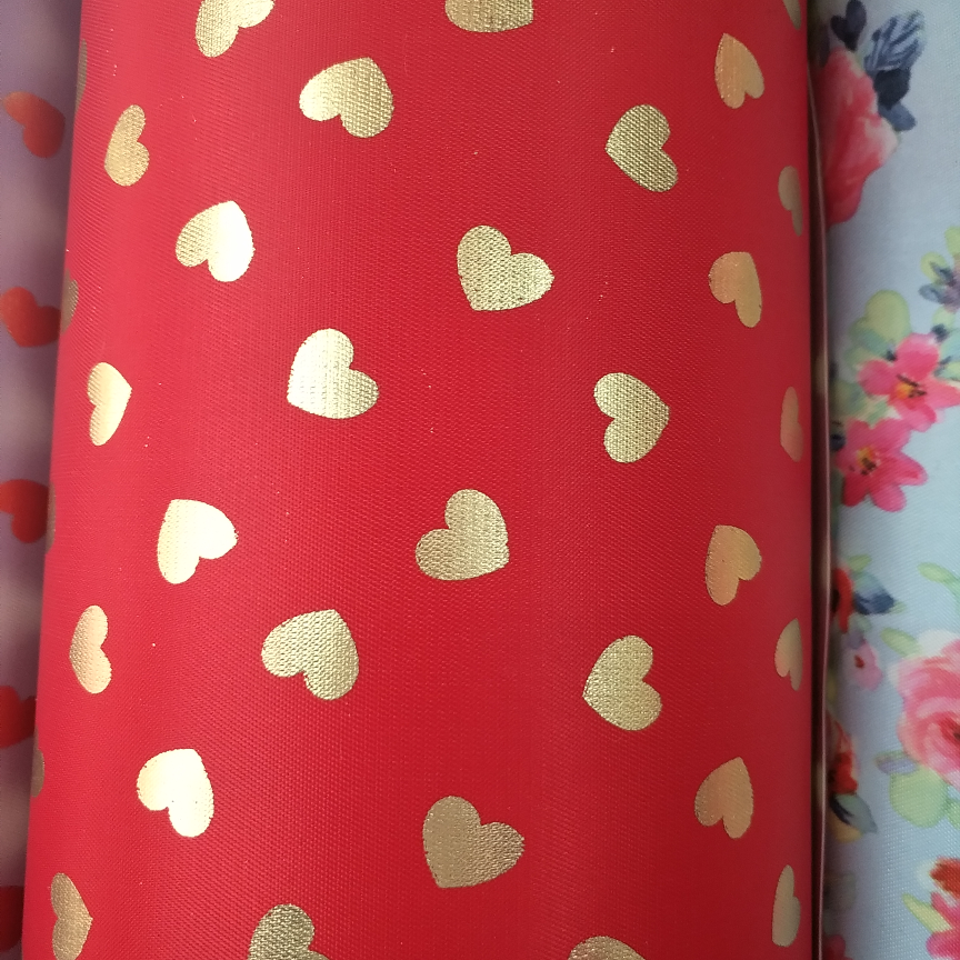 烫金受心，大红，。